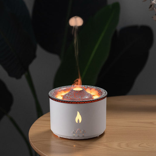 Humidificateur à effet flamme – Diffuseur d’arômes et lumière apaisante