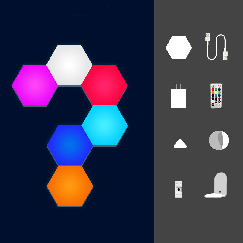 Panneaux lumineux modulaires LightHex™ — Ambiance RGB intelligente
