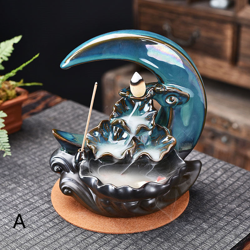 🌙 Fontaine d’Encens “Lune Mystique” – Élégance céleste et détente aromatique