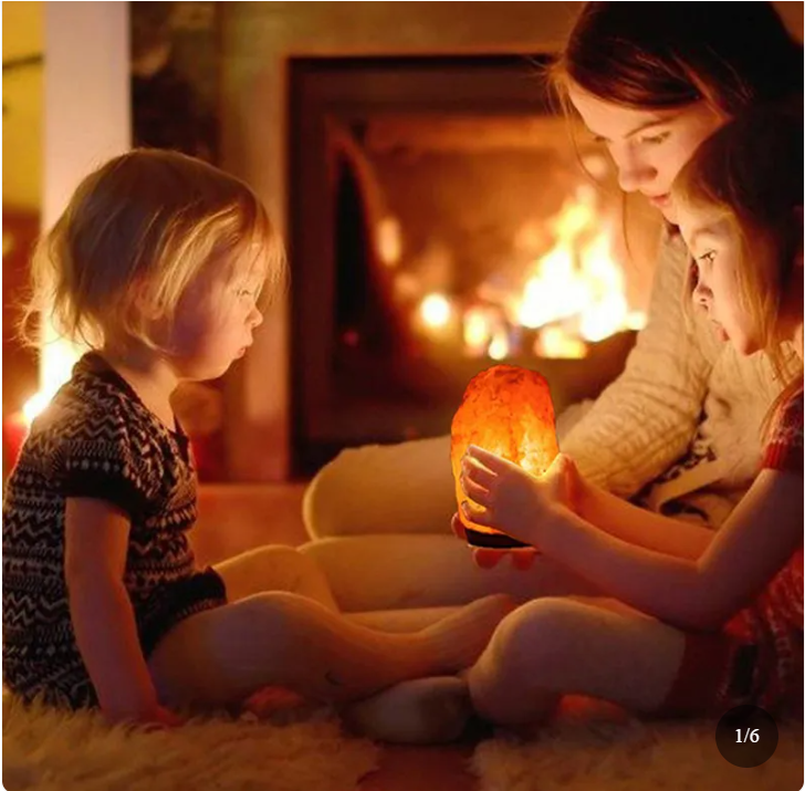 Lampe de sel de l’Himalaya – Roche naturelle & lumière apaisante