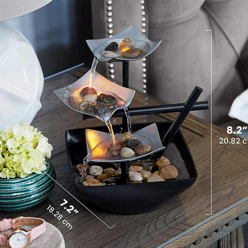 Fontaine Zenique - Cascade Relaxante & Apaisante de Bureau