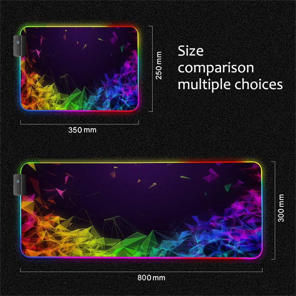Tapis GamerZen™ – Tapis de souris LED RGB rechargeable